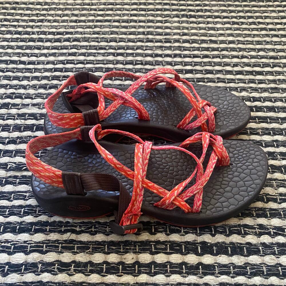 🌿Chaco Womens ZX/2 Classic Strappy Orange Sandals  10 - Picture 2 of 6